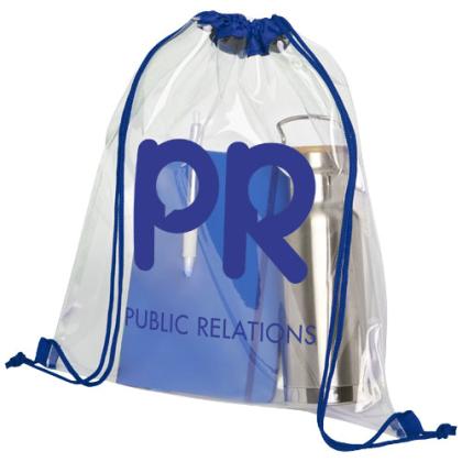Lancaster transparent drawstring bag 5L