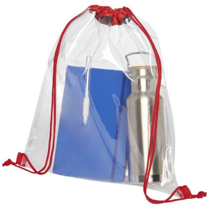 Lancaster transparent drawstring bag 5L
