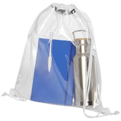 Lancaster transparent drawstring bag 5L