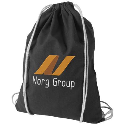Oregon 100 g/m² cotton drawstring bag 5L