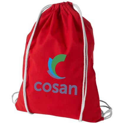 Oregon 100 g/m² cotton drawstring bag 5L