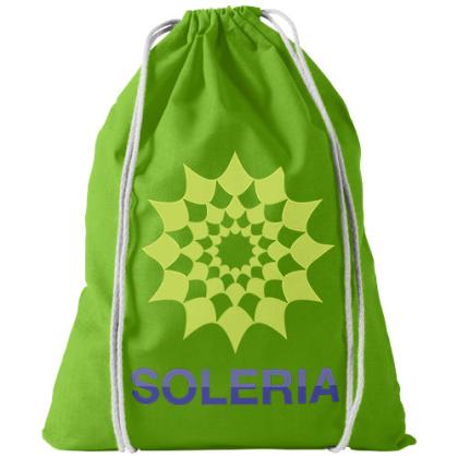 Oregon 100 g/m² cotton drawstring bag 5L