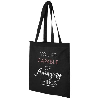 Madras 140 g/m² cotton tote bag 7L