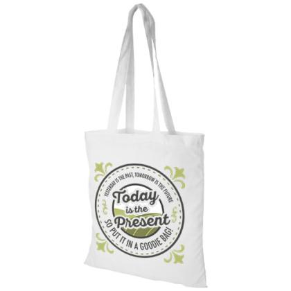 Madras 140 g/m² cotton tote bag 7L