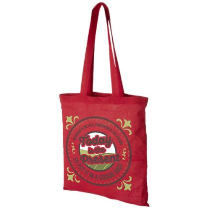 Madras 140 g/m² cotton tote bag 7L