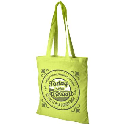 Madras 140 g/m² cotton tote bag 7L