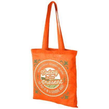 Madras 140 g/m² cotton tote bag 7L