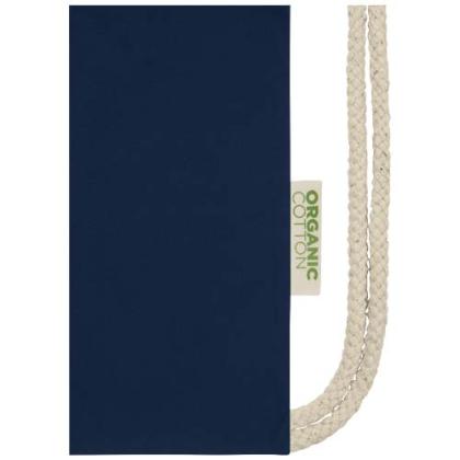 Orissa 100 g/m² organic cotton drawstring bag 5L