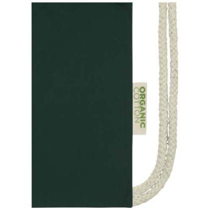 Orissa 100 g/m² organic cotton drawstring bag 5L