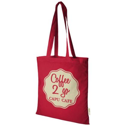 Orissa 100 g/m&sup2; organic cotton tote bag 7L