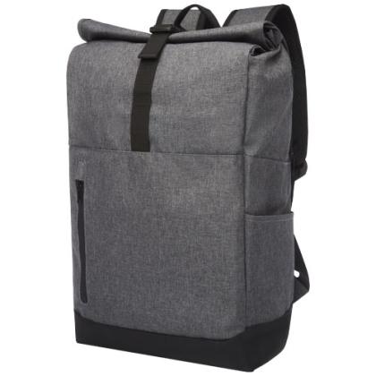 Hoss 15.6" GRS recycled roll-up laptop backpack 12L