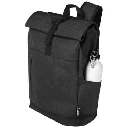 Hoss 15.6" GRS recycled roll-up laptop backpack 12L