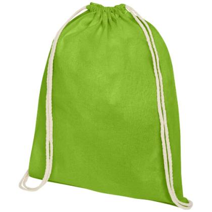 Oregon 140 g/m&sup2; cotton drawstring bag 5L