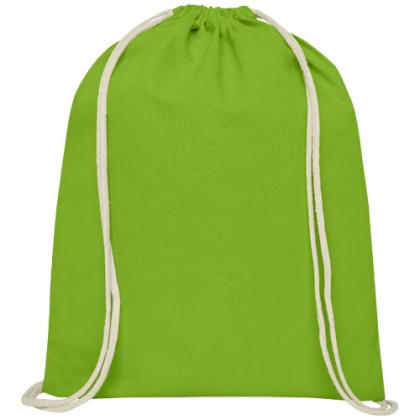 Oregon 140 g/m&sup2; cotton drawstring bag 5L