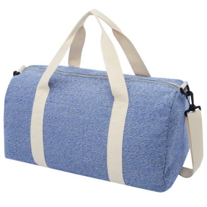 Pheebs 450 g/m&sup2; recycled cotton and polyester duffel bag 24L
