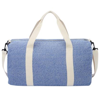 Pheebs 450 g/m&sup2; recycled cotton and polyester duffel bag 24L
