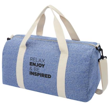 Pheebs 450 g/m&sup2; recycled cotton and polyester duffel bag 24L