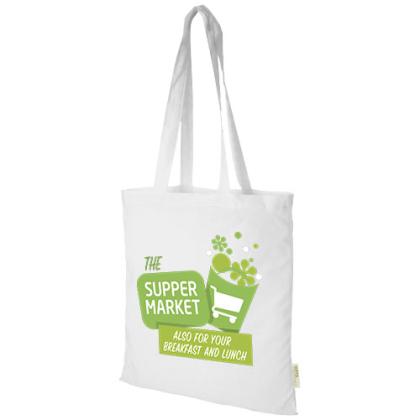 Orissa 140 g/m&sup2; organic cotton tote bag 7L