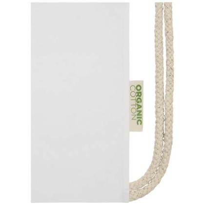 Orissa 140 g/m² organic cotton drawstring bag 5L