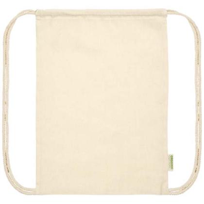 Orissa 140 g/m² organic cotton drawstring bag 5L