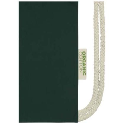 Orissa 140 g/m² organic cotton drawstring bag 5L