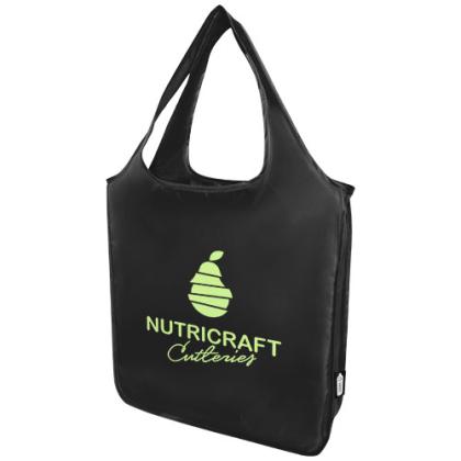 Ash RPET large foldable tote bag 14L