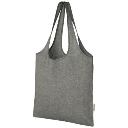 Pheebs 150 g/m&sup2; recycled cotton trendy tote bag 7L