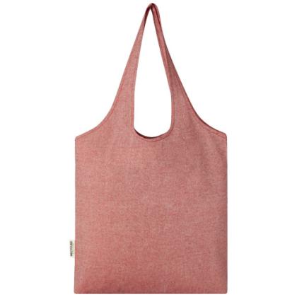 Pheebs 150 g/m² recycled cotton trendy tote bag 7L
