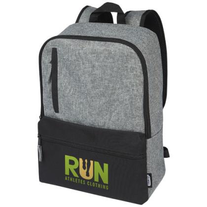 Reclaim 15" GRS recycled two-tone laptop backpack 14L