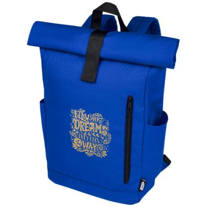 Byron 15.6" GRS RPET roll-top backpack 18L