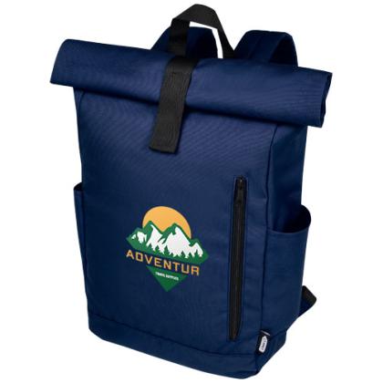 Byron 15.6" GRS RPET roll-top backpack 18L