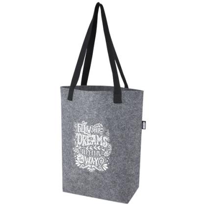 Felta GRS recycled felt tote bag with wide bottom 12L