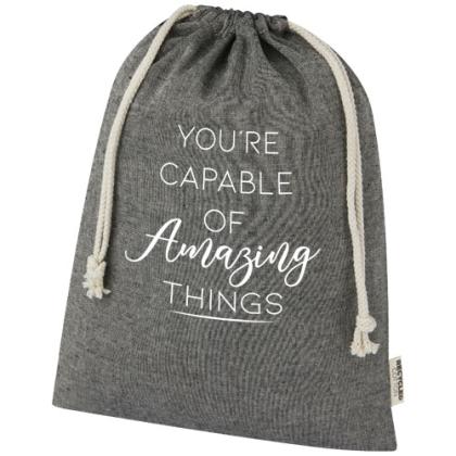 Pheebs 150 g/m² GRS recycled cotton gift bag large 4L