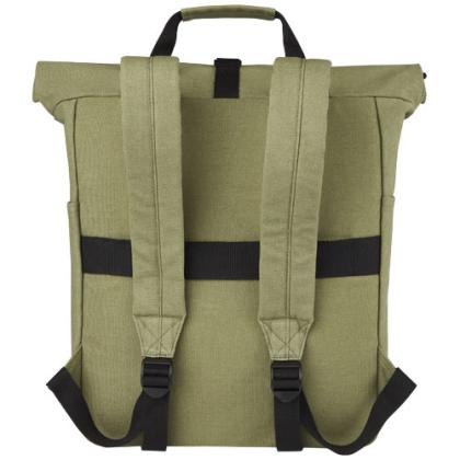 Joey 15” GRS recycled canvas rolltop laptop backpack 15L