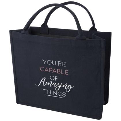 Page 500 g/m² Aware™ recycled book tote bag