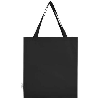 Madras 140 g/m² GRS recycled cotton gusset tote bag
