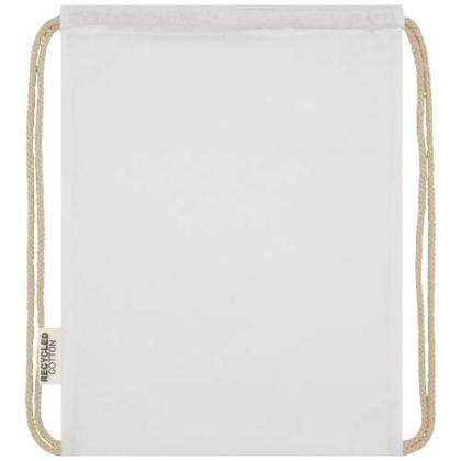 Oregon 140 g/m² GRS recycled cotton drawstring bag
