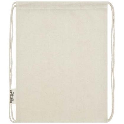 Oregon 140 g/m² GRS recycled cotton drawstring bag