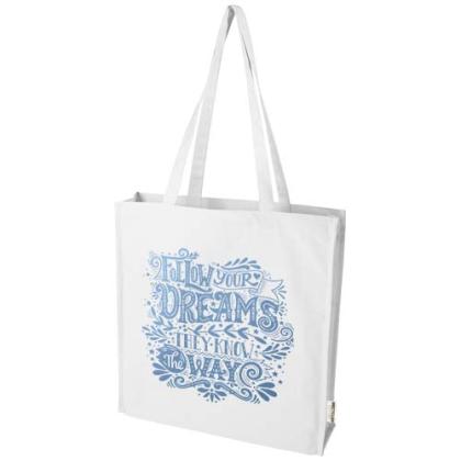 Florida 270 g/m² GRS recycled gusset tote bag 14L