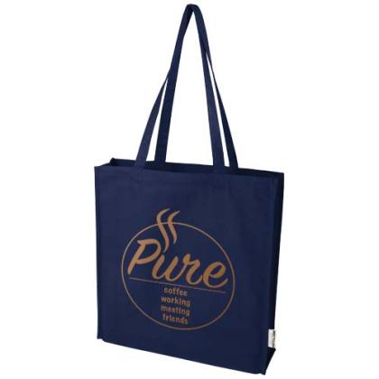 Florida 270 g/m² GRS recycled gusset tote bag 14L