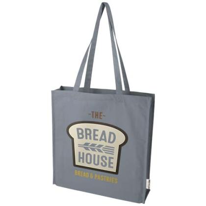 Florida 270 g/m² GRS recycled gusset tote bag 14L