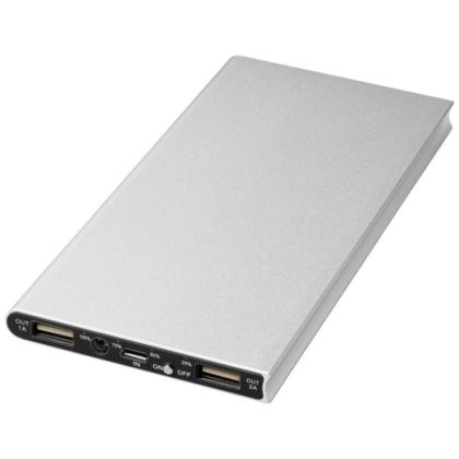 Plate 8000 mAh aluminium power bank