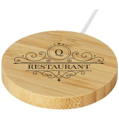 Atra 10W bamboo magnetic wireless charging pad Atra 10W bamboo magnetic wireless charging pad
