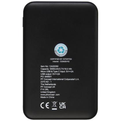 Loop 5000 mAh recycled plastic power bank