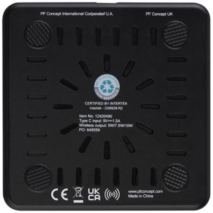 Loop 10W recycled plastic wireless charging pad