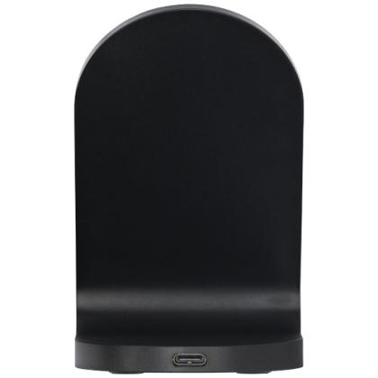 Loop 15W dual coil RCS recycled plastic wireless charging stand