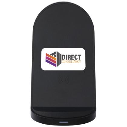 Loop 15W dual coil RCS recycled plastic wireless charging stand