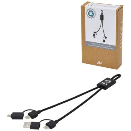 Connect 6-in-1 RCS recycled aluminium 45W quick charge & data transfer cable