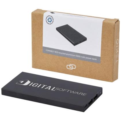 Connect 5000 mAh recycled aluminium power bank