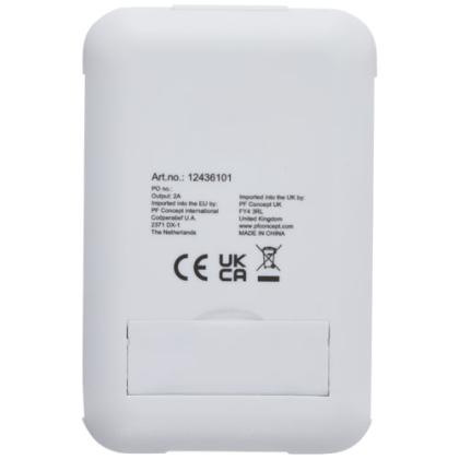 Savvy recycled plastic modular charging cable with phone holder